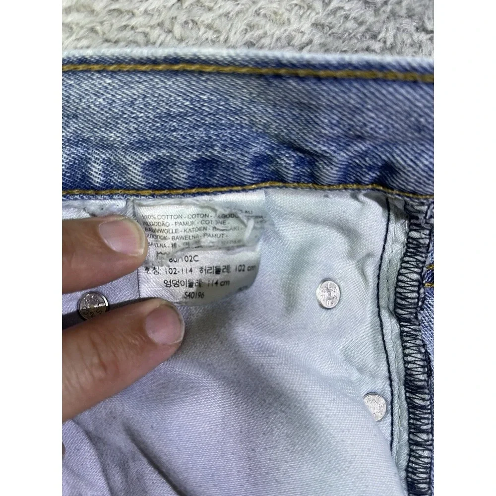 Levi's 550‎ Jeans Men's 37X31 (Tag 40X32) Relaxed Denim Classic Distressed Blue